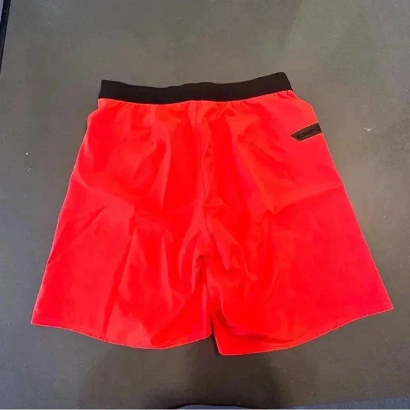 Reebok Red Orange CrossFit Shorts - SMALL - Picture 6 of 6
